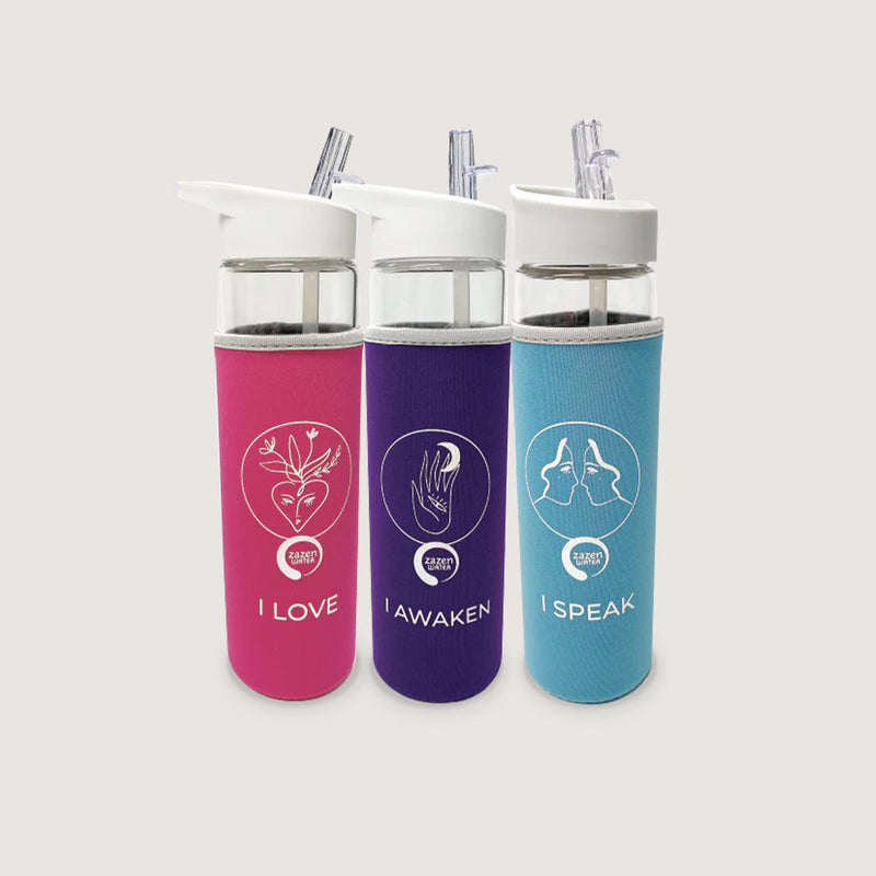 zazen Glass Water Bottle