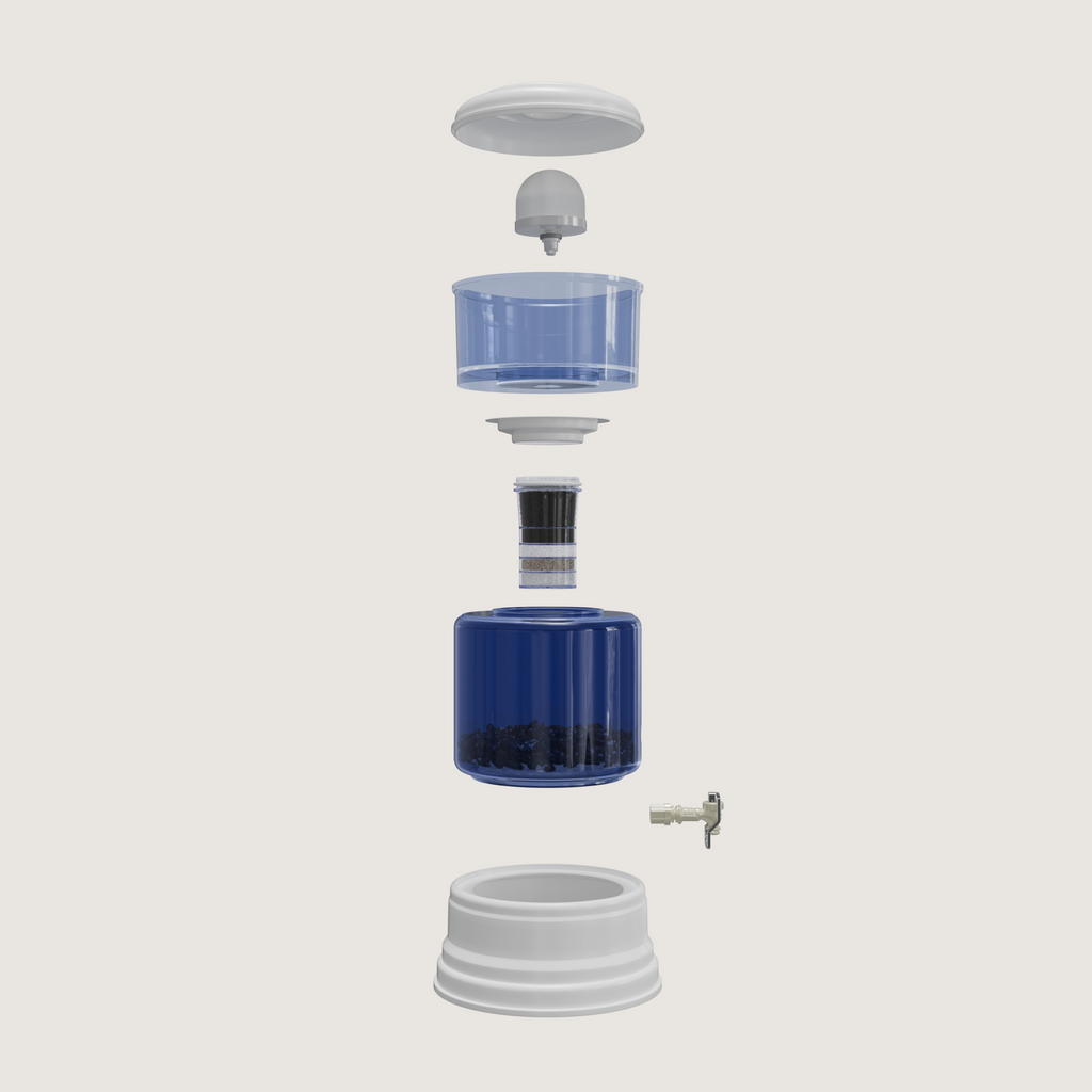 zazen Alkaline Water System with Glass Bottom Tank