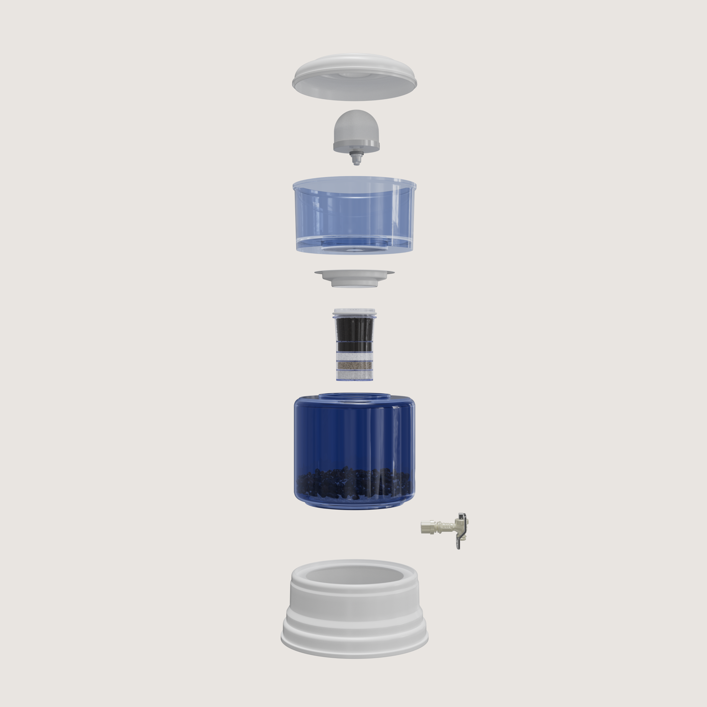 zazen Alkaline Water System with Glass Bottom Tank