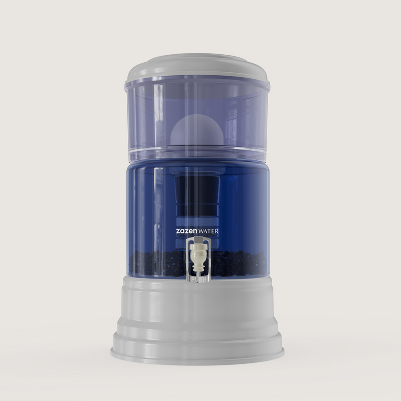 zazen Alkaline Water System with Glass Bottom Tank