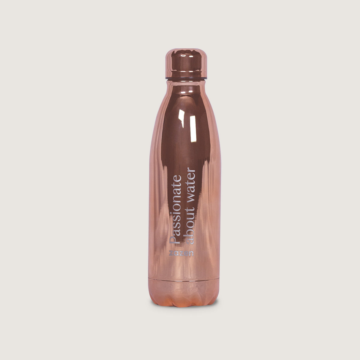 zazen Stainless Steel Water Bottle - Rose Gold