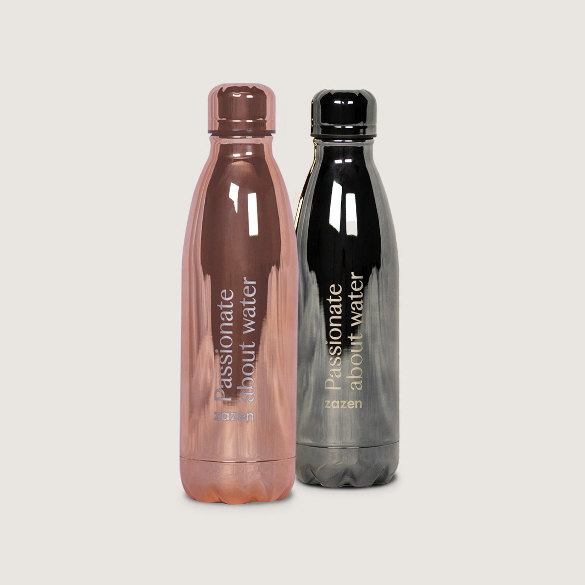 What are the features of the zazen Stainless Steel Water Bottle?