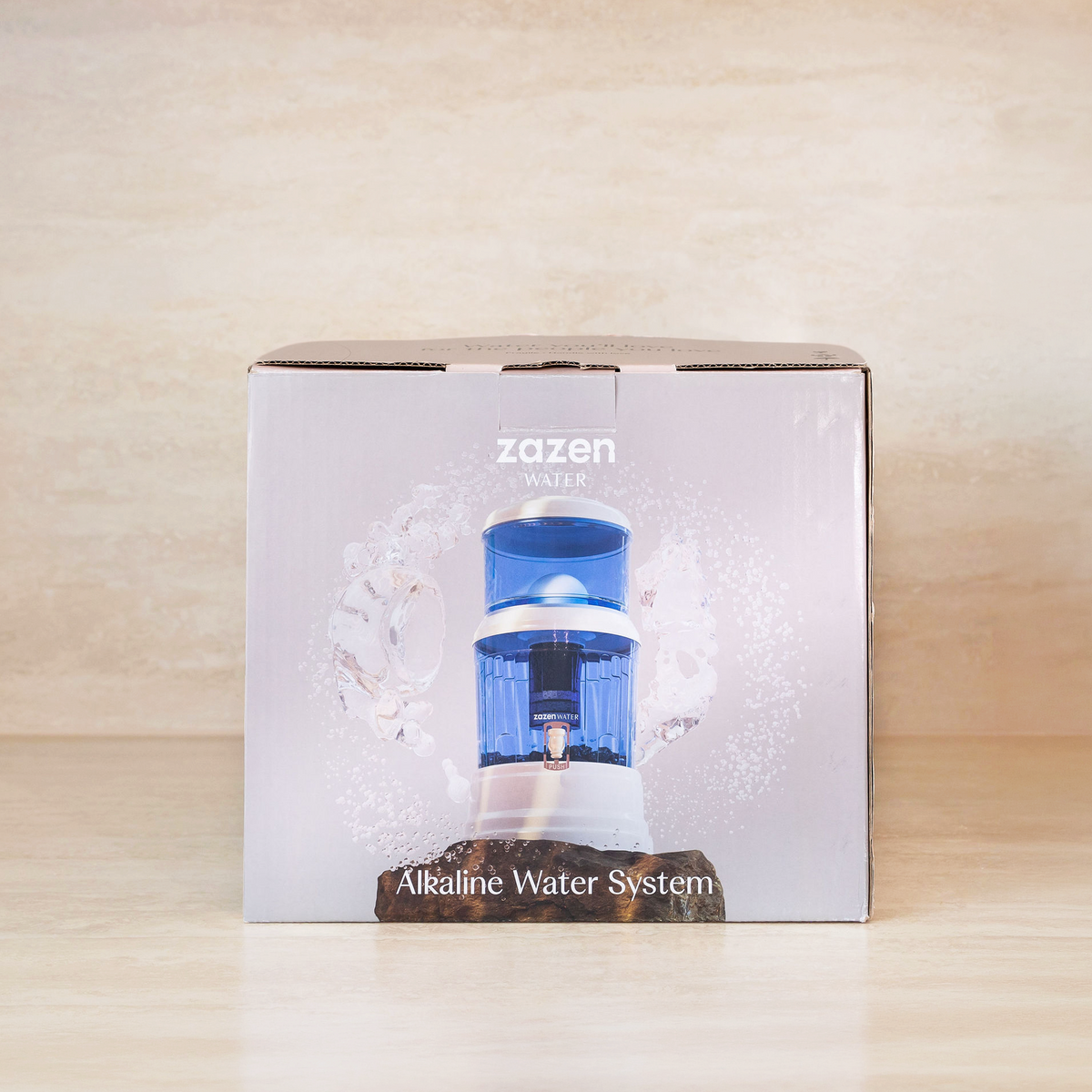 zazen Alkaline Water Filter System with BPA Free Plastic Bottom Tank