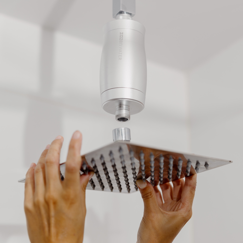 zazen Infinity Shower Filter - Brushed Silver