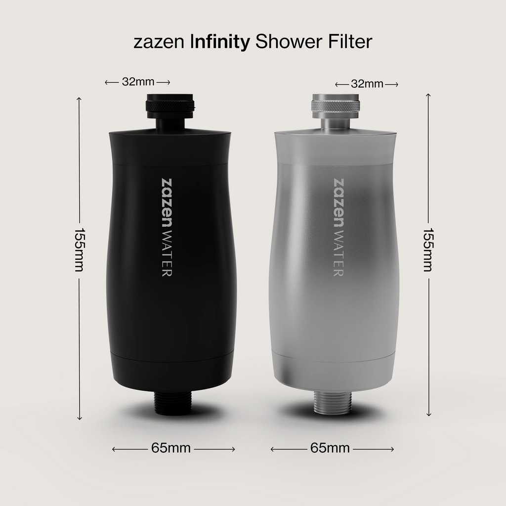 zazen Infinity Shower Filter - Brushed Silver